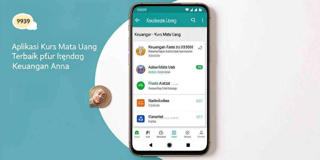 Tampilan antarmuka aplikasi 9939 dengan kurs mata uang real-time.