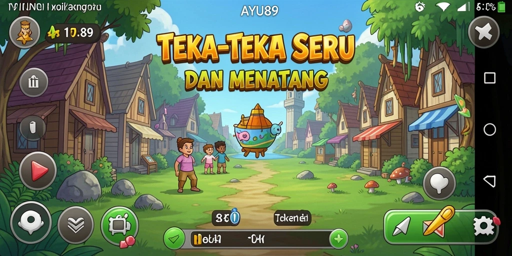 Tampilan antarmuka intuitive dengan berbagai teka-teki menarik.