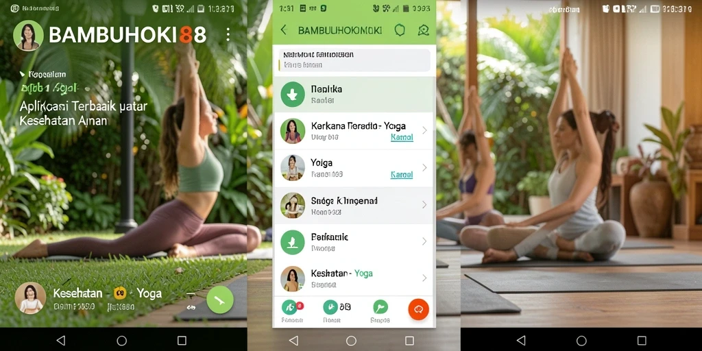 Antarmuka aplikasi Yoga yang menarik dan fungsional