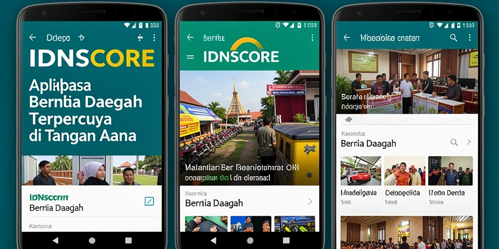 Tampilan antarmuka IDNSCORE yang informatif dan ramah pengguna.
