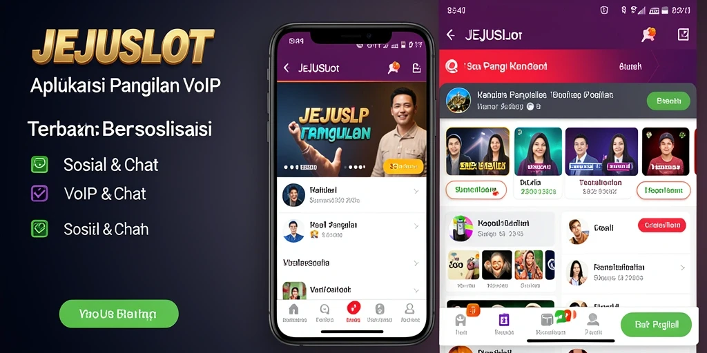 Antarmuka JEJUSLOT yang intuitif dan fungsional untuk panggilan VoIP.