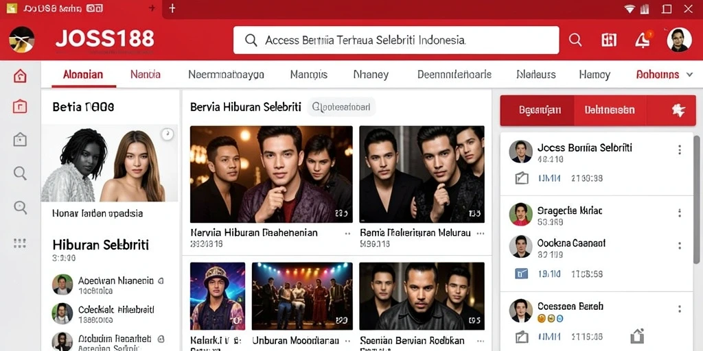Tampilan antarmuka JOSS188 yang menarik dan informatif.