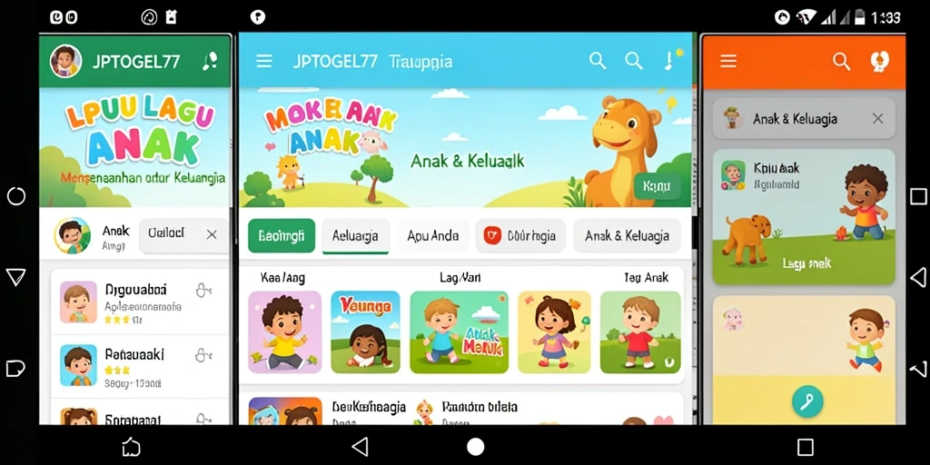 Antarmuka pengguna aplikasi JPTOGEL77 yang menarik dan interaktif.