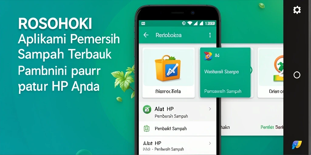 Tampilan antarmuka aplikasi Pembersih Sampah yang user-friendly.