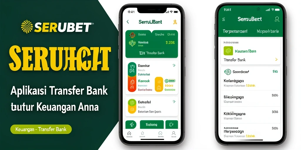 Antarmuka aplikasi SERUBET yang sederhana dan fungsional untuk Transfer Bank.