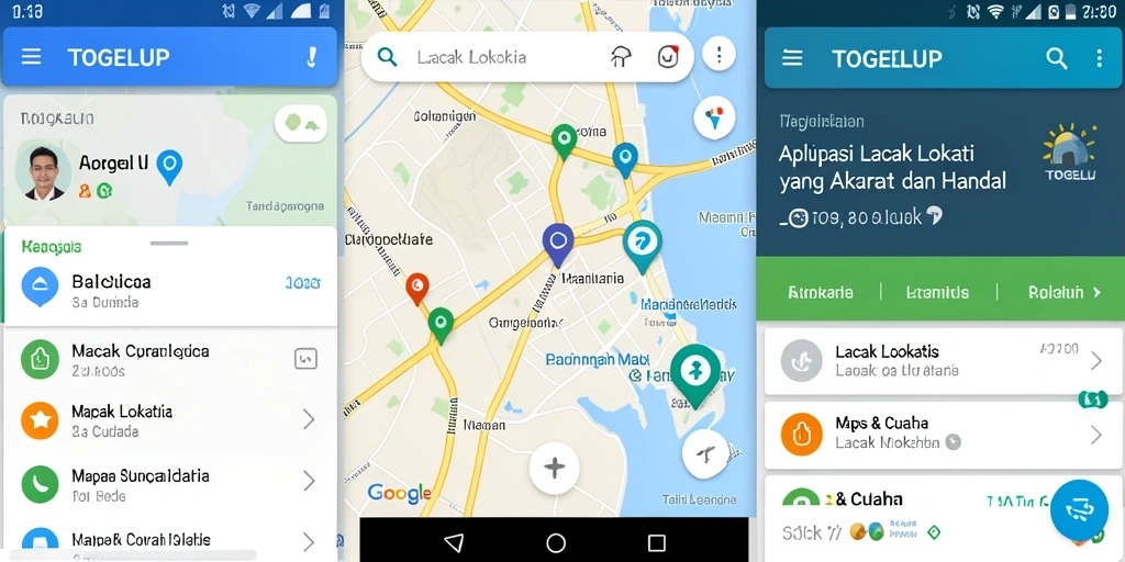 Tampilan antarmuka TOGELUP yang sederhana dan informatif.