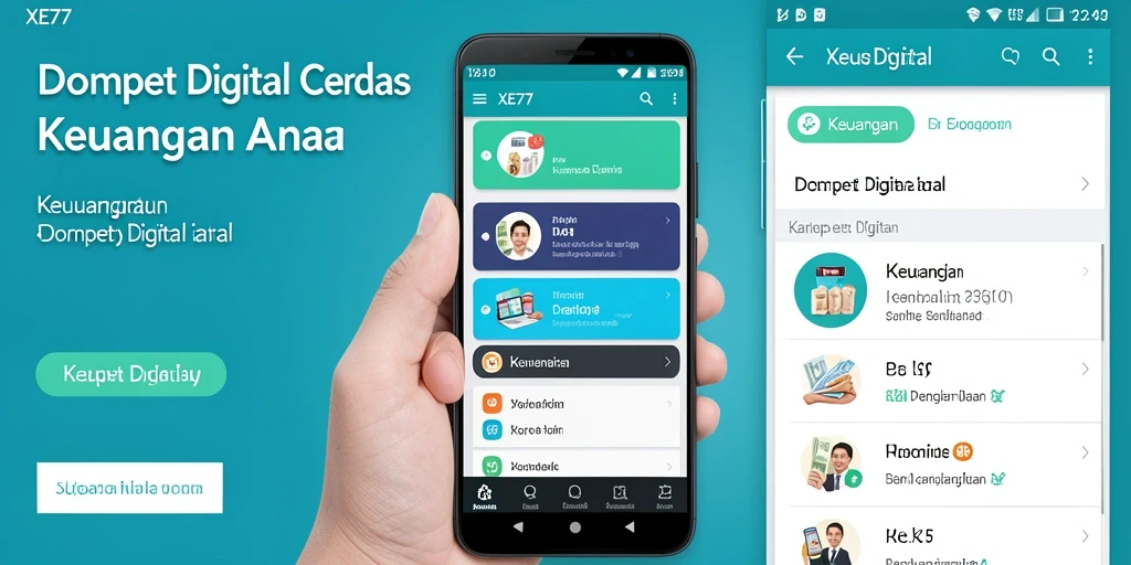 Tampilan antarmuka XE77 yang user-friendly dan fungsional.