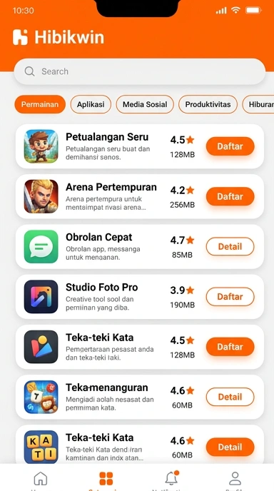 Hibikwin | Temukan Aplikasi Populer dan Kanal Uji Terbaik